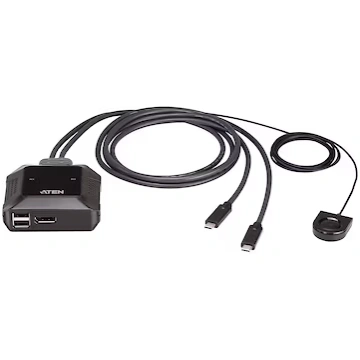 Aten US3312 - KVM / audio / USB switch - with remo