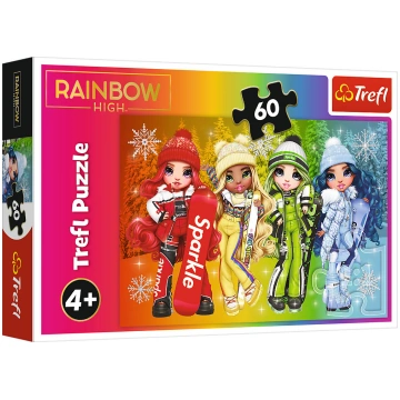 TREFL RAINBOW HIGH Puzle, 60 gab. | 17380T | 59005