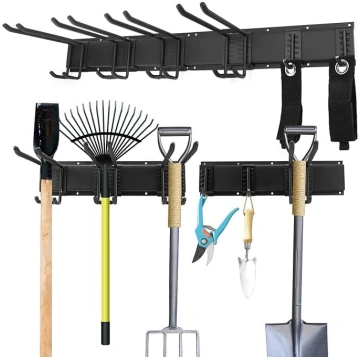 QWORK® Garāžas glabāšanas āķi, sienas dārza instru
