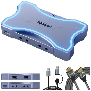 Guermok 4K HDMI uztveršanas karte ar skārienjūtīgu