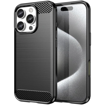 Carbon Case for iPhone 16 Pro Max Silicone Case - 