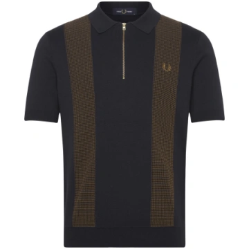 Fred Perry - Panel Detail Knitted Shirt - izmērs M