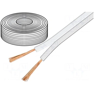 Wire: loudspeaker cable | 2x2.5mm2 | stranded | OF