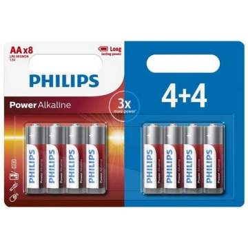 Bateria Sārma, Aa (lr6), Aa, 1.5v, Philips, Blistr