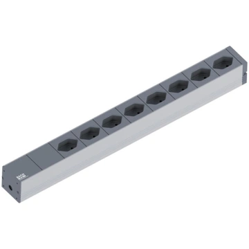 Bachmann 19" socket strip, 8xT13 sockets | 800.125