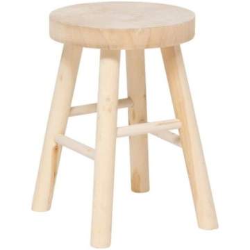 Koka taburete Nyar, Ø 28 cm, brūna Nav norādīts