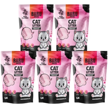 BUBU Pets Żwirek Silikonowy Niezbrylający Micro Ró