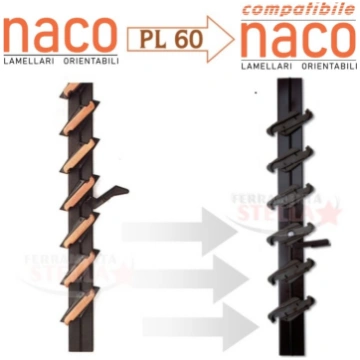 Comando orientabile 14 lamelle compatibile naco pe