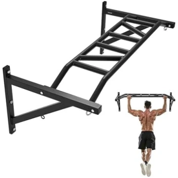 VEVOR Pull Up Bar Wall Mounted 50" Wide Multifunct
