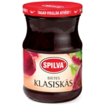 Bietes marinētas klasiskās 580 ml (rīvētas) Spilva