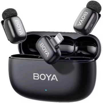 Bezvadu mikrofons Boya Mini 2-03 Lightning, matēta