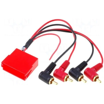 Adapter | ISO mini socket,RCA plug x4 4CARMEDIA ZR