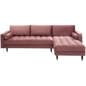 invicta INTERIOR Elegant Corner Sofa Cosy Velvet 2