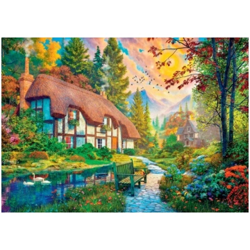 Puzzle House by the river Dino