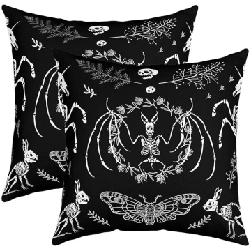 richhome Gothic Skeleton Spilvenu pārvalks 16x16 V