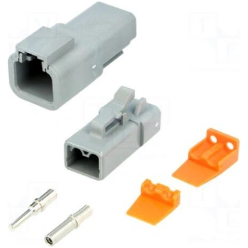 Connector: wire-wire | ATP | plug | male + female 