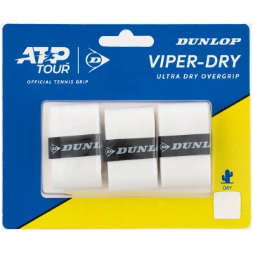 Tennis racket overgrip DUNLOP VIPERDRY ATP 3pcs. w