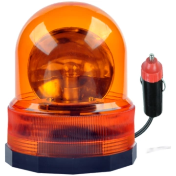 Bākuguns | Brīdinājuma lampa oranža 24V | Rotējoša