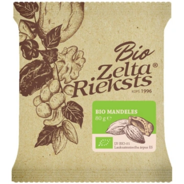 Mandeles BIO 80g ZELTA RIEKSTS