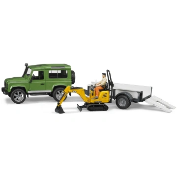 Rotaļlieta BRUDER, Land Rover Defender ar piekabi 