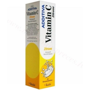 Additiva C vitamīns Zitrone (Citrons). Iepakojumā 