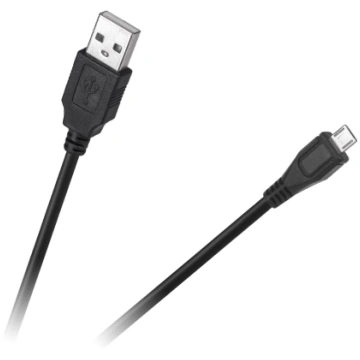 Cabletech USB - micro USB cable 0.2m Black KPO4009
