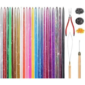 Namzi Glitter matu pagarinājumu komplekts 48 collu