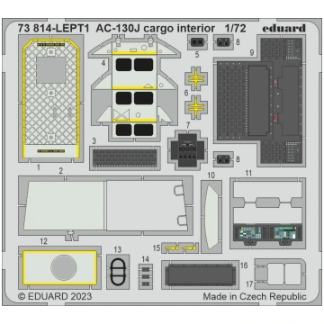 AC-130J Cargo Interior ZVEZDA Eduard