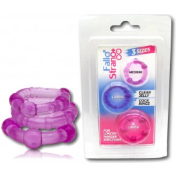 Kit anello fallico Fallo Strano set ritardante mig