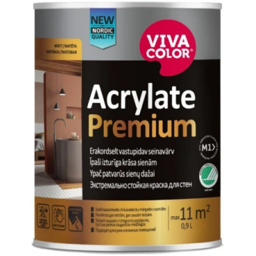 Īpaši izturīga krāsa sienām Vivacolor Acrylate Pre