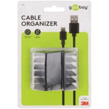 Set of clips | black | Cable P-clips | 2pcs | five