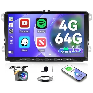 4G + 64G auto radio VW Golf Passat Tiguan Polo Cad