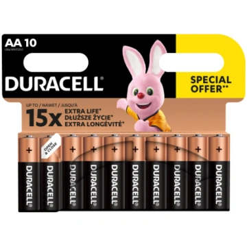 Elements Duracell DURB016, AA, 1.5 V, 10 gab