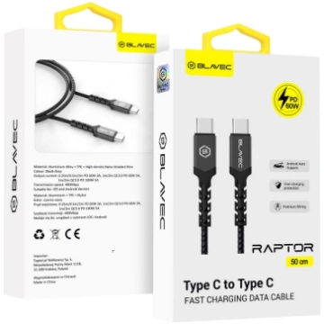 OEM Blavec Cable Raptor braided - Type C to Type C