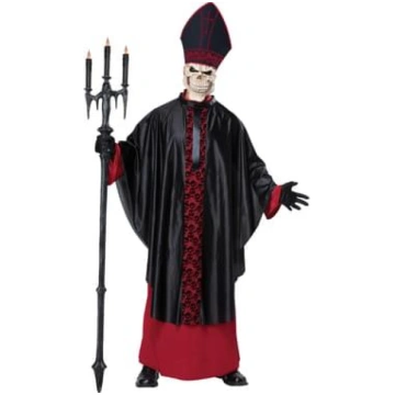 Vīriešu melnās masas priestera kostīms