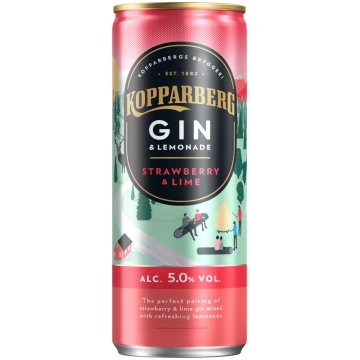 Kopparberg zemeņu & laima džina kokteilis