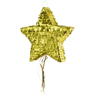 Pinjata zelta zvaigzne, Pinata Star, 45x43x9cm Par