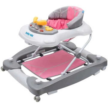 Baby Mix Baby Walker - 39124 - with swing - PINK /
