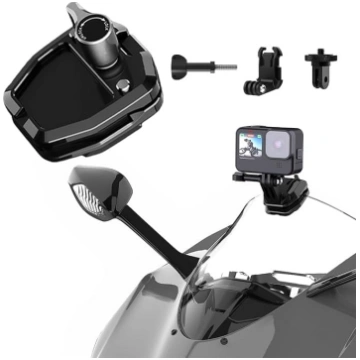 Kameras un motocikla vējstikla stiprinājums Insta3