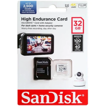 SanDisk atm. korta microSDXC 32GB High Endurance 1