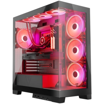 Black COMPUTER CASE SPACE ARGB | AT-SPACE-PG-10-00