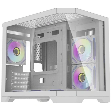 Darflash FT418 computer case + 6 aRGB fans (white)