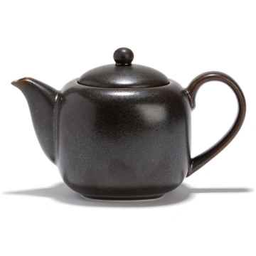 Tējas kanniņa Dammann porcelāna Kuro 700ml, pelēka