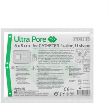 MEDRULL Ultra Pore katetra pašlīmējošs pārsējs 6x8