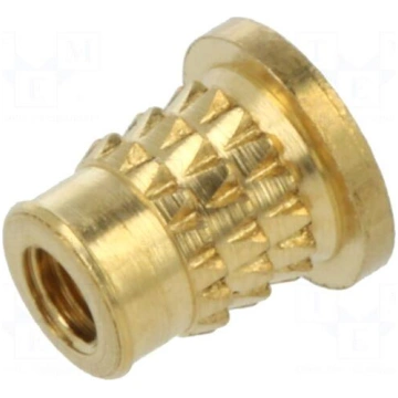 Threaded insert | brass | M2,5 | BN 37901 | L: 5.2