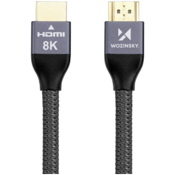 Kabelis Ugreen WHDMI-10 HDMI, HDMI 2.1, 1 m, sudra