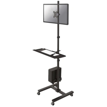 NewStar Mobile Workplace Floor Stand monitor keybo