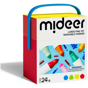 Flomāsteri Large fin-tip, Washable, 24 gab., Midee