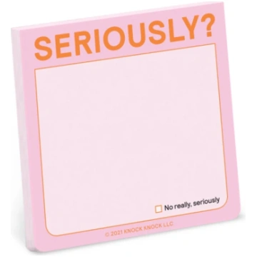 Knock Knock Seriously?! Sticky Note (Pastel Versio