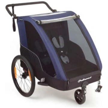 Trailer/Stroller piekabe/ratiņi (Zila / Pelēka) | 